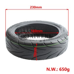 pneu trottinette 10*2.5 pouces tubeless route la reunion